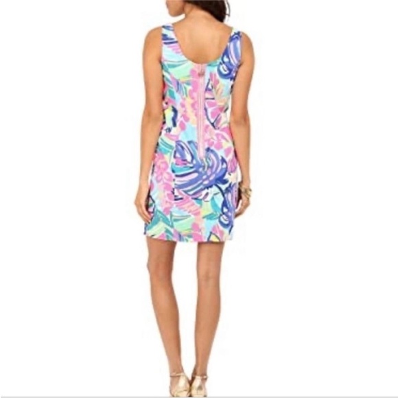 Lilly Pulitzer Exotic Garden Print Sleeveless Cathy Shift Dress‎ - Picture 14 of 14